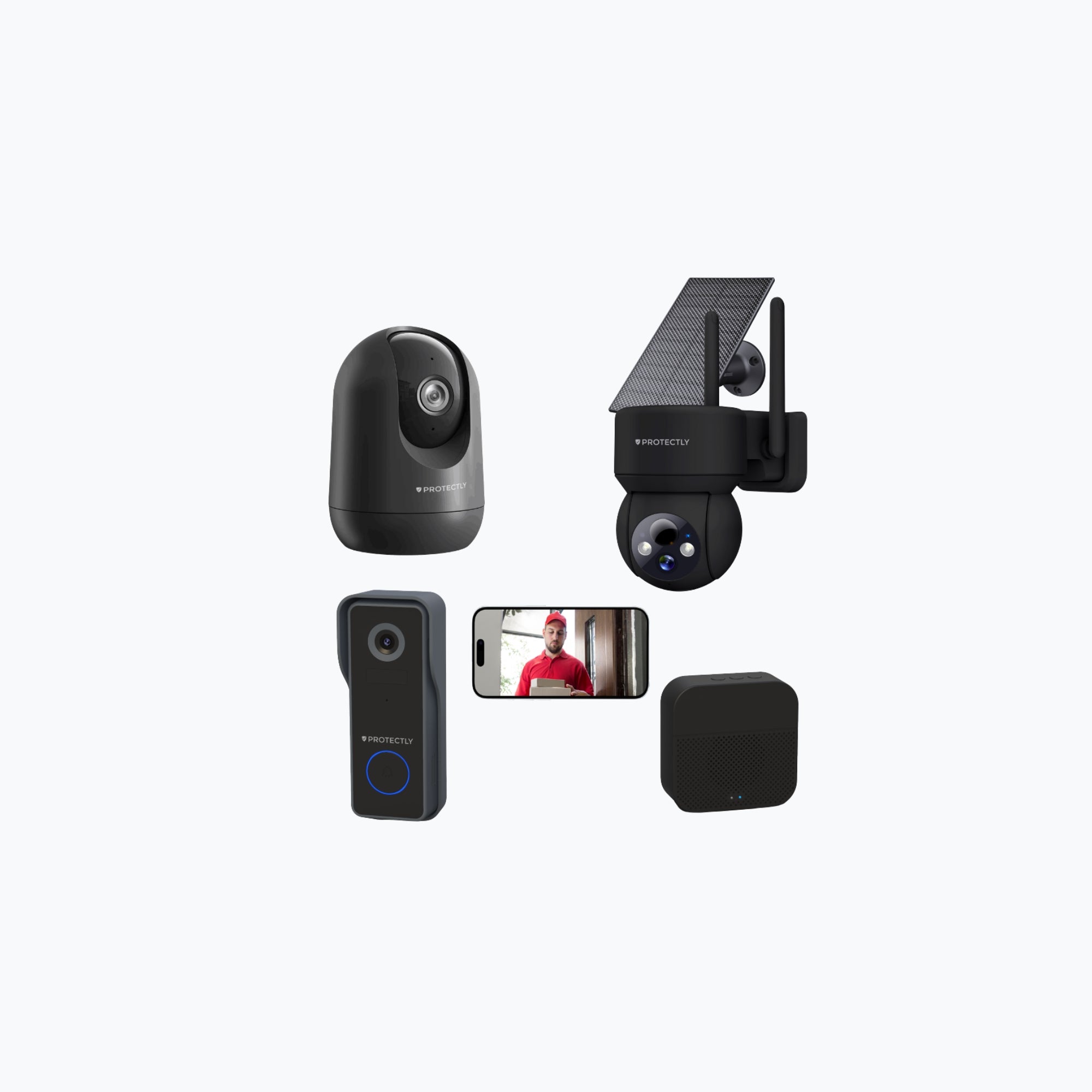 Alles-in-1 Beveiligingsbundel Zwart - Siltcon